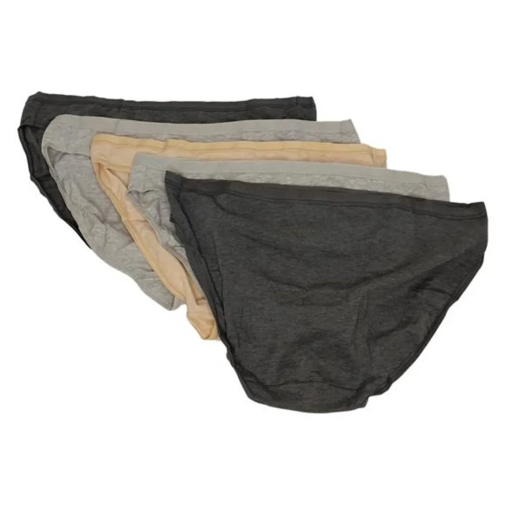 Felina Panties Ladies' Organic Cotton Stretch Bikini, 6-pack (Multi, Large) - Picture 2 of 4